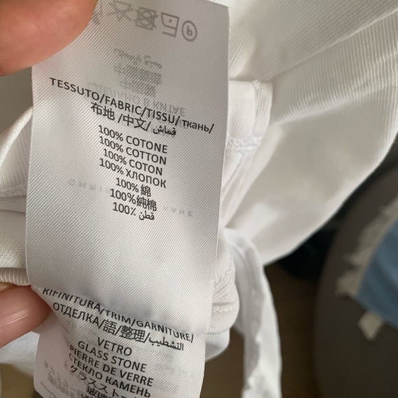 CHRISTOPHER KANE Crystal-embellished Cotton Jersey White SIZE S - Picture 10 of 11